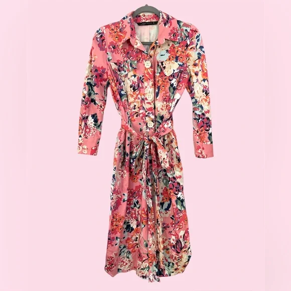 Zara Floral Print Shirt Dress - Picture 4 of 11